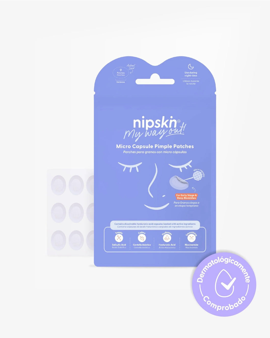 Parches para Granos, uso de noche - Nipskin®