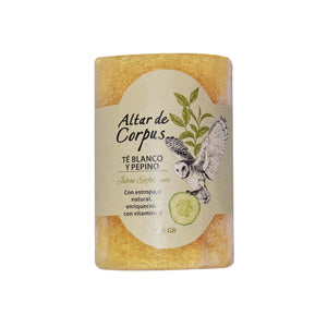 Jabón exfoliante Té Blanco y Pepino 130 gr
