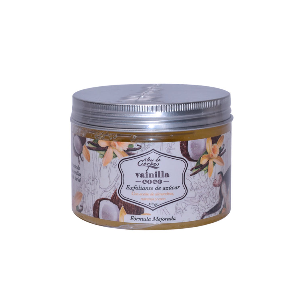 Exfoliante de azúcar de Vainilla Coco 350gr