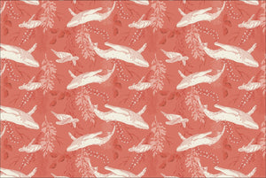 Toalla De Microfibra Estampada BALLENA CORAL