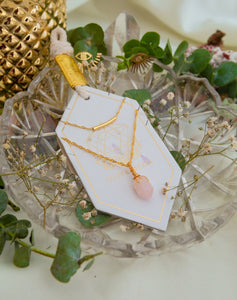 Collar Cuarzo Rosado