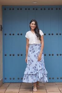 Falda Lila Cielo