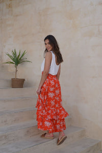 Falda Lila Roja