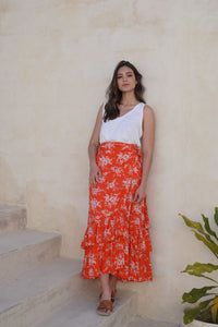 Falda Lila Roja