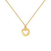 Cargar imagen en el visor de la galería, Collar Cadena Oro Corazón Calado
