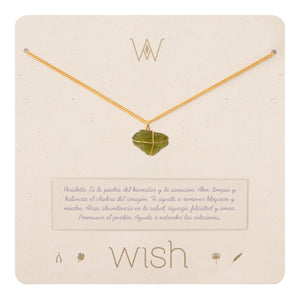 Collar Cadena Oro Peridoto