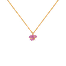 Cargar imagen en el visor de la galería, Collar Cadena Oro Zafiro Rosado
