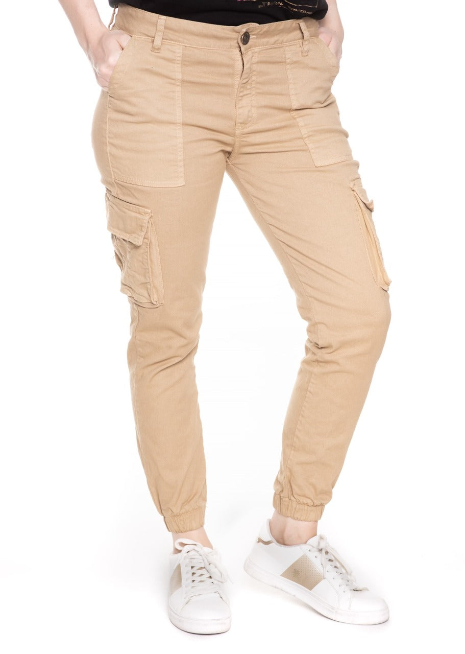 Pantalón Cargo Beige