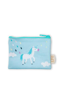 Monedero Unicornios Azul